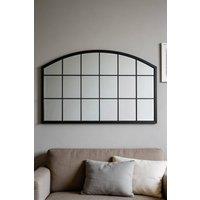 ExtraStar Modern Arched Wall Mirror with Black Frame