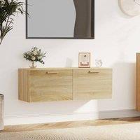 Berkfield Home Wall Cabinet Sonoma Oak 100x36.5x35 cm Engineered Wood in Brown