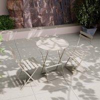 Royalcraft Padstow Folding Bistro Set Cashmere in Beige