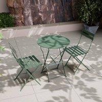 Royalcraft Padstow Folding Bistro Set Moss in Green