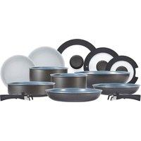 Tower Freedom Stackable Cookware Set, 13 Piece, Ceramic Non-Stick, Grey T800200 in Dark Grey