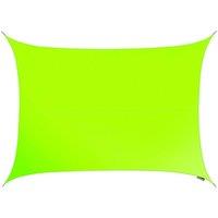 Primrose 6m x 5m Water Resistant Patio Sun Shade Sail 96.5% UV Block Free Rope in Lime