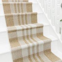 runrug Stair Runner Carpet - Reversible & Durable, 2mm - 'Chequered' in Brown | Size: 60 cm x 660 cm