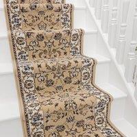runrug Stair Runner Carpet for Staircases - Soft & Comfy, 9mm - 'Traditional' in Tan | Size: 60 cm x 510 cm
