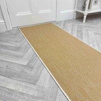 runrug Carpet Runner Rug - Indoor/Outdoor, Reversible, 2mm - 'Coastal' in Beige | Size: 60 cm x 420 cm