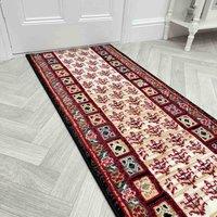 runrug Hallway Carpet Runner Rug - Soft & Comfy, 9mm - 'Mayan' in Black | Size: 70 cm x 240 cm