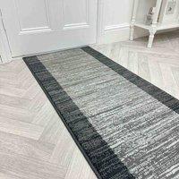 runrug Hallway Carpet Runner Rug - Soft & Comfy, 9mm - 'Morning Mist' in Dark Grey | Size: 70 cm x 240 cm