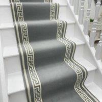 runrug Stair Runner Carpet for Staircases - Soft & Comfy, 9mm - 'Key' in Light Grey | Size: 60 cm x 450 cm