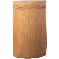 KDMD Albasia Tribal Stool & Side Table - Natural Finish, Durable & Elegant