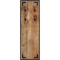Berkfield Home Coat Rack 35x8x110 cm Solid Rough Wood Mango in Brown | Size: 35 x 8 x 110 cm