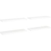 Berkfield Home Floating Wall Shelves 4 pcs White 80x23.5x3.8 cm MDF