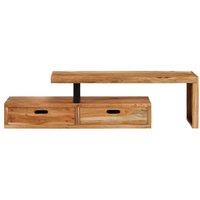 Berkfield Home TV Stand Solid Wood Acacia in Brown