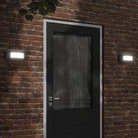 Berkfield Home Outdoor Wall Lights 2pcs Black Stainless Steel