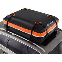 Costway Car Rooftop Cargo Carrier 600 L Waterproof Heavy-Duty PVC Roof Bag