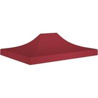 Berkfield Home Party Tent Roof 4.5x3 m Burgundy 270 g/m in Red