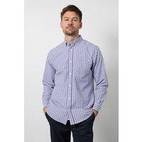 Maine Men's Blue Check Long Sleeve Shirt | Size: Large