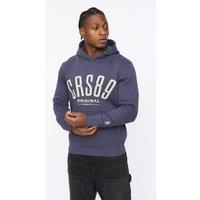 Crosshatch Men's Hallfell Overhead Hoodie with Bold Chest Branding in Navy | Size: Large