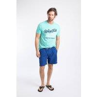 Weird Fish Men's Banning Swim Shorts in Dark Blue | Size: 38
