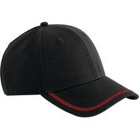Beechfield Men's Match Day Baseball Cap in Black