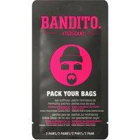 Masque BAR Men's Bandito Pack Your Bags Eye Puffiness Minimizing Patches in Black