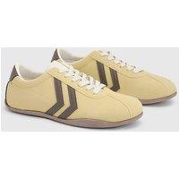 Oasis Women's Riley Faux Suede Contrast Lace Up Trainers in Yellow | Size: 4