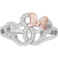 Disney Women's Mickey & Minnie Ring in Silver