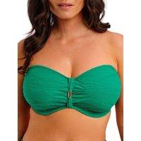 Fantasie Women's Beach Waves Bandeau Bikini Top in Green | Size: 38DD