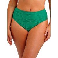 Fantasie Women's Beach Waves High Waist Bikini Brief in Green | Size: 14