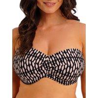 Fantasie Women's Shell Bay Bandeau Bikini Top in Black | Size: 32DD