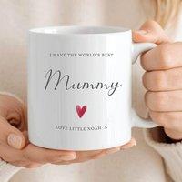 Aye Do Gifts Women's Personalised I Have The World's Best Mummy Mug in White