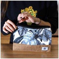 KDMD Women's Large Luxury Tropical Pouches-Assorted Designs, 26x17cm | Size: 26x17 cm