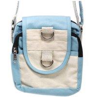 KDMD Women's Teal Natural Cotton Crossbody Travel Bag - Lightweight & Stylish in Blue