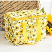 KDMD Women's Sunflower Print Insulated Lunch Bag - Wipe Clean in Yellow