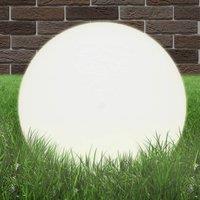 Berkfield Home LED Bowl Lamp Spherical 50 cm PMMA in White