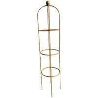 Poppyforge Chelsea Range 6 Feet Round Top Obelisk - L43.2 x W43.2 x H190.5 cm in Brown