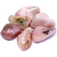 KDMD Pack of 24 Tumble Stones - Peruvian opal - (Set of 24) in Pink