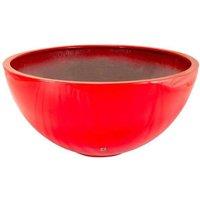Primrose Gloss Red Garden Outdoor Fibreglass High Low Bowl Planter 72cm