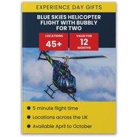 Activity Superstore Blue Skies Helicopter Flight with Bubbly for Two Gift Experience