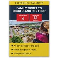 Activity Superstore Family Ticket to Diggerland for Four Gift Experience