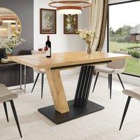 BTM Extendable Table 120-160cm with Wood Grain Finish, Kitchen & Living