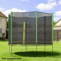 SPORTNOW 10ft Trampoline Net Replacement Safety Net with Zipped Door, Green