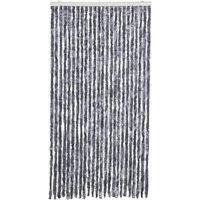 Berkfield Home Soft Fly Curtain Silver 100x200 cm Chenille