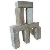 Buttercup Farm 100x Large Regal Play Brick Blocks for Indoor & Outdoor Use in Light Brown