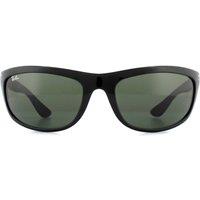 Ray-Ban Wrap Black Green Balorama 4089 Sunglasses