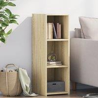 Berkfield Home Sideboard Sonoma Oak 30x41x93 cm Engineered Wood in Brown | Size: 30 x 41 x 93 cm