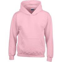 Gildan Heavy Blend Hooded Sweatshirt in Light Pink | Size: 7-8 Years