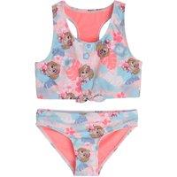 Cool Club Girl's Paw Patrol Leaf & Hawaiian Flower Bikini Set in Light Blue | Size: 4 Years