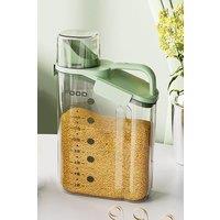 Living and Home 2.8L Dry Food Airtight Cereal Grain Storage Container with Measuring Cup in Green