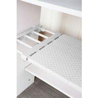 Living and Home Expandable Closet Tension Shelf Rod Storage Layer Divider Wardrobe Storage Organizer 50-80cm in White