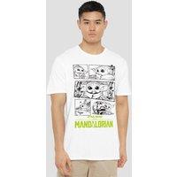 Star Wars - The Mandalorian Star Wars The Mandalorian Grogu Manga Comic Unisex T-Shirt, White | Size: 3XL